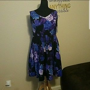 City Chic Floral Fit and flare dress (Reposh)